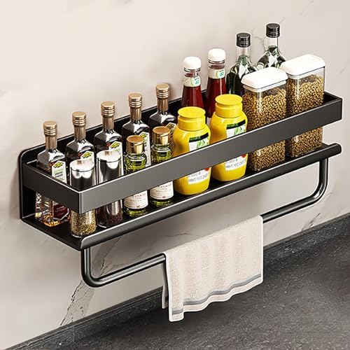 Gewürzregal Wand 2er Set - Selbstklebend Ohne Bohren Für Küchenschrank