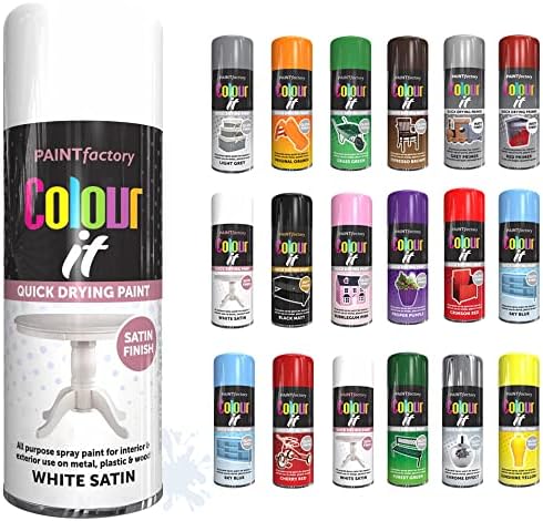 SCHNAZZ - 1 x All Purpose Forest Green Aerosol Spray Paint 400ml Fast Dry, Quick Drying Spray and Excellent Coverage for Wood, Metal, Plastic, Glass and More