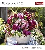  Blumenpracht Postkartenkalender 2021 - Tischkalender mit Wochenkalendarium - 53 perforierte Postkarten zum Heraustrennen - zum Aufstellen oder Aufhängen - Format 12 x 15 cm: Kalender mit 53 Postkarten