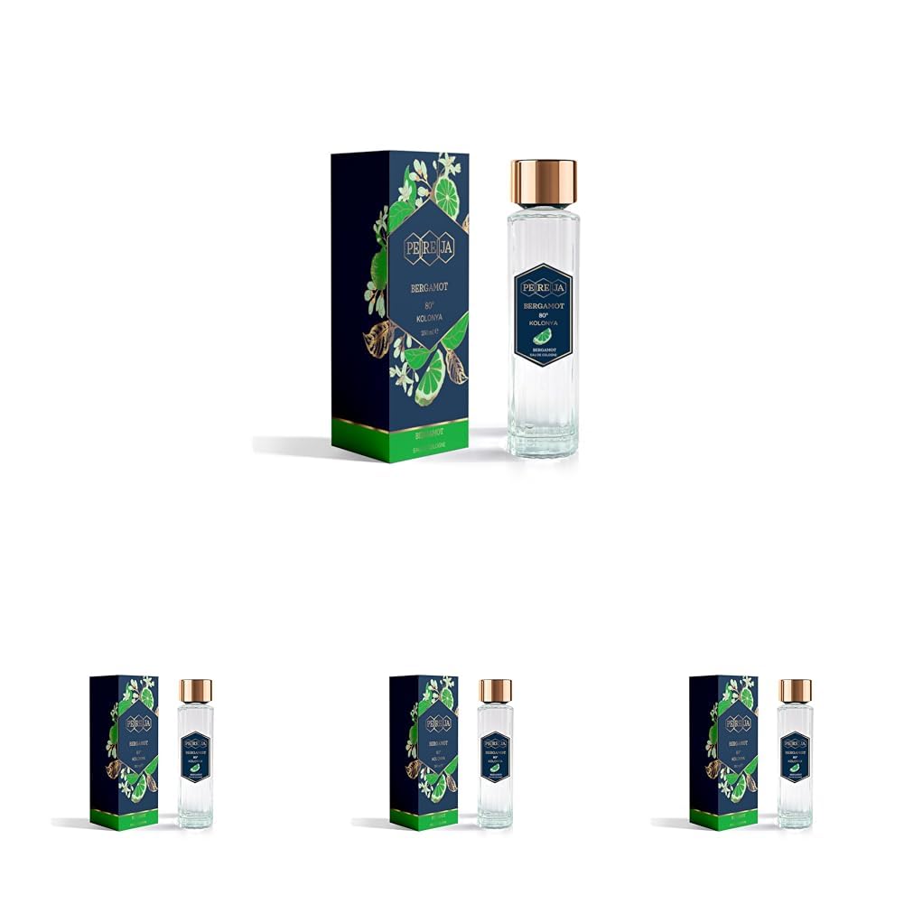 Pereja Bergamot Parfümlü Kolonya 250 ml (4 paketi)