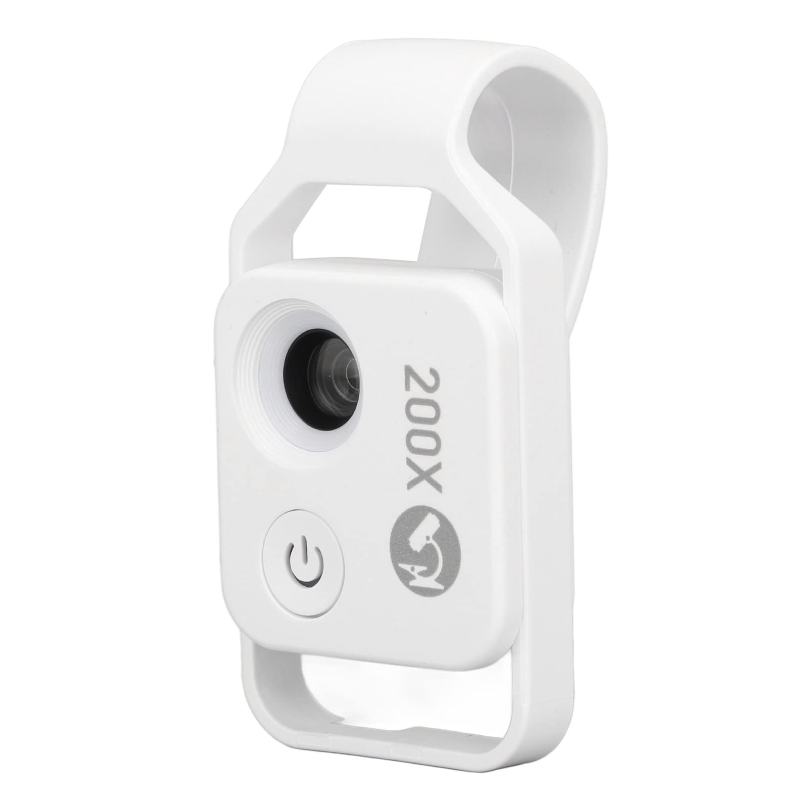 Ejoyous Handymikroskop 200X LED CPL Clip Design für Schmuck (White)