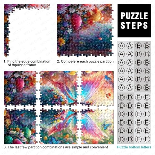 Puzzle Princesa de Hadas de 1000 piezas y 70x50 cm para entretenimiento de adultos 5