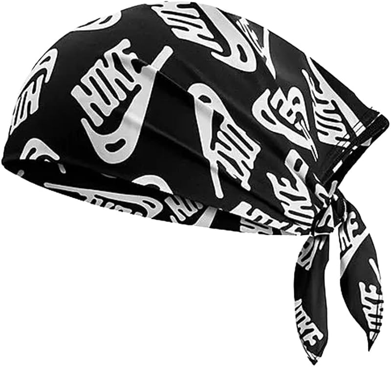 Nike Printed Bandana Unisex Bandanas Size OS, Color: Black/White