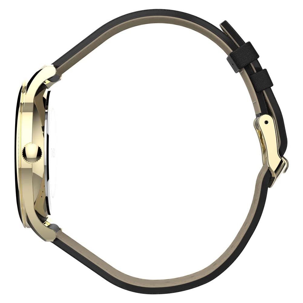 Timex Easy Reader - Reloj analógico para hombre, correa de piel