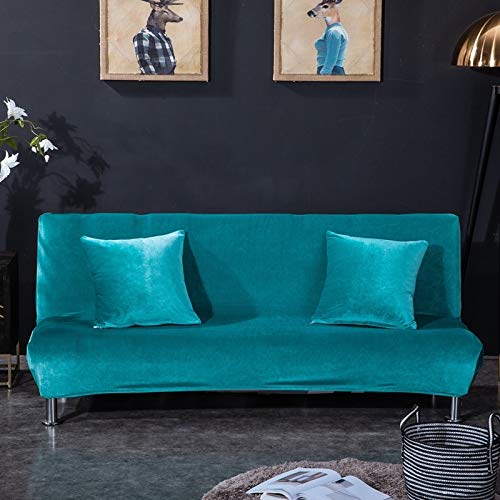 Protège canapé lavable et extensible pour rénover un canapé-lit sans bras usé - 5