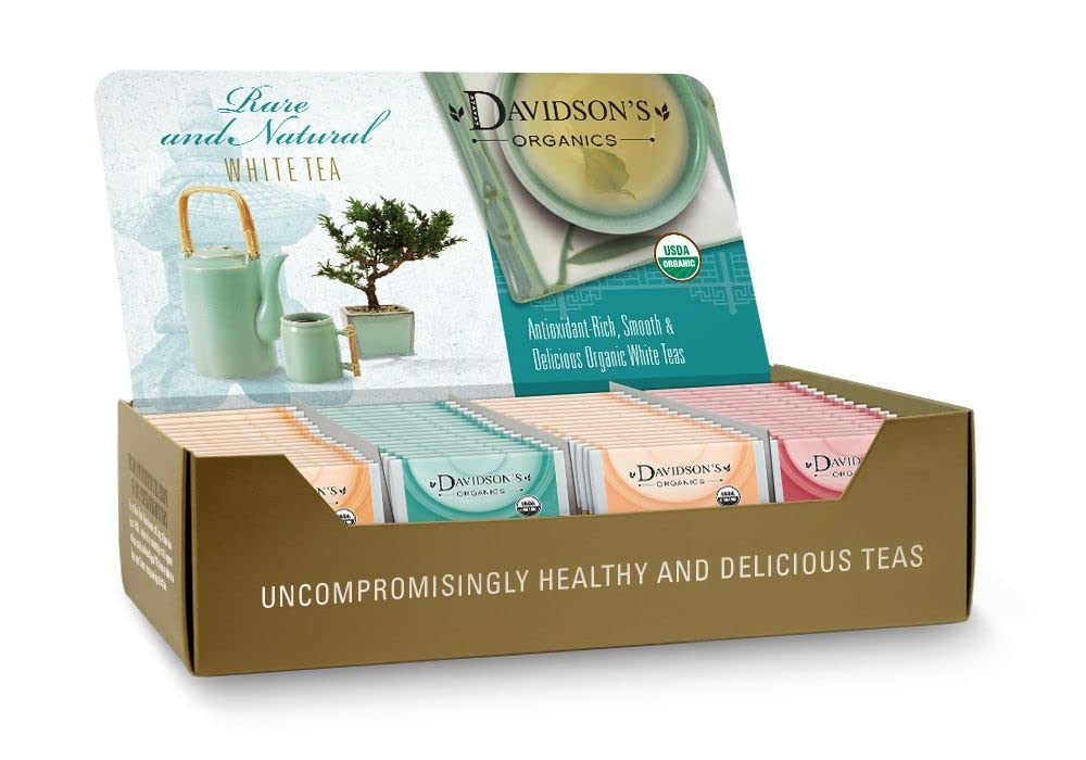Davidson's Tea Single Serve Assorted White Teas, 11-Ounce Bag