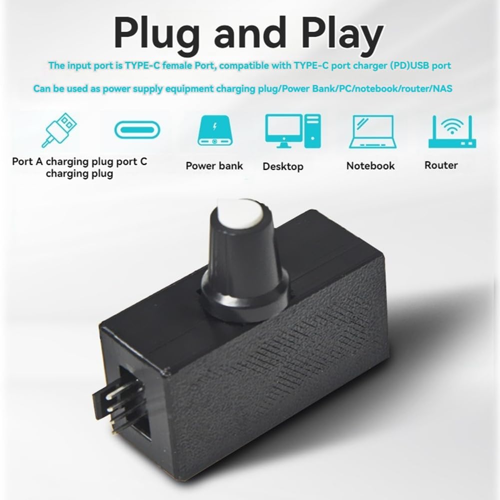 Regolatore Velocità PWM Per Ventole E Pompe | Alimentazione USB-C | Per Raffreddamento PC 12V - Foto 3