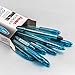 Pentel RSVP Razzle-Dazzle Ballpoint Pen, (1.0mm) Medium Line, Blue Barrel, Black Ink, Box of 12 (BK91RDC-A)