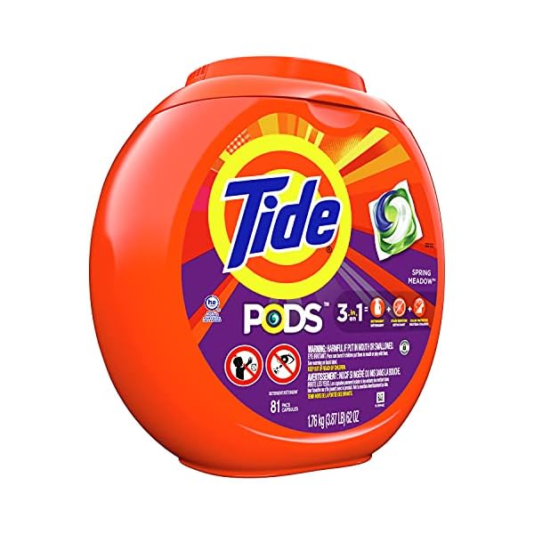 Tide PODS Laundry Detergent Soap Pods, Spring Meadow, 81 count