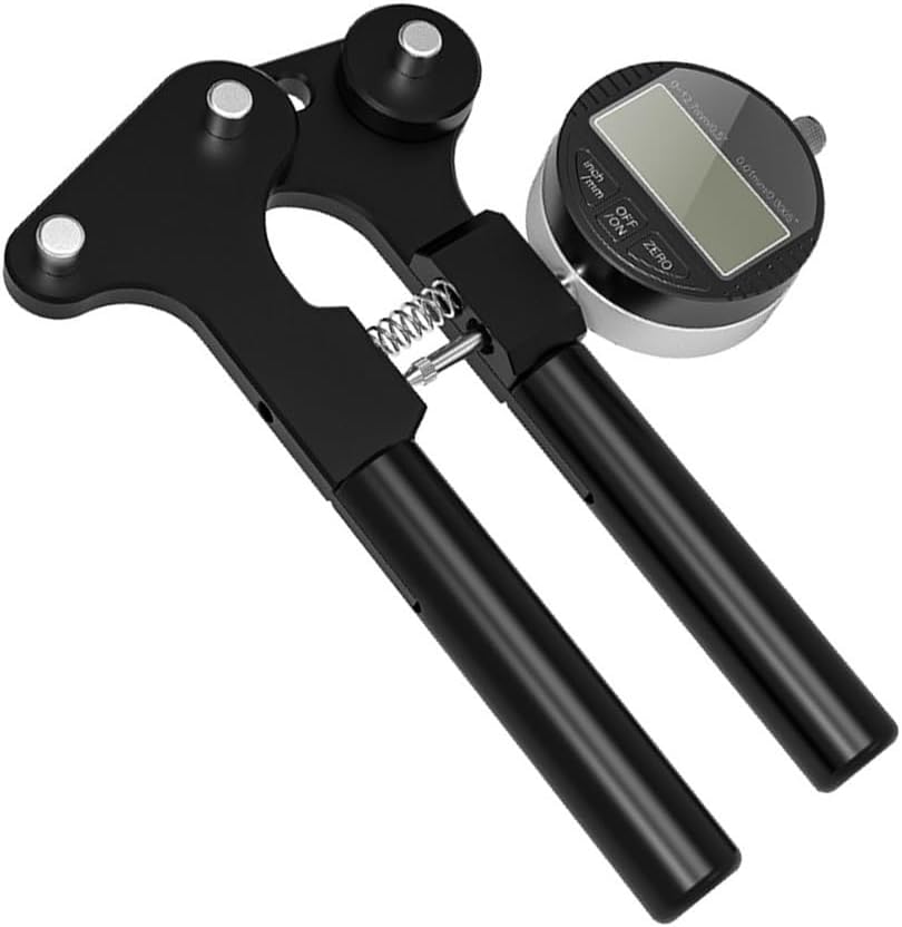 Bicycle Spoke Tension Gauge Mountain Road Bike Rim Alignment Tool With Mechanical Micrometer Aluminum Alloy Body Wooden Handle For Round Flat Spokes Steel Aluminum Titanium(electric display)