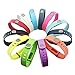 GinCoband 12PCS Fitbit Flex Wristband Replacement Accessory with Clasp for Fitbit Flex Bracelet Sport Arm Band No Tracker (Set of 12, Large)