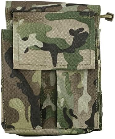 Waterproof Note Pad holder for small Notebook Notepad & all weather spiral A6 pocket notebook writing pad. Tactical notebook cover and Map holder Binder Folder in Army camo combat BTP Military pattern
