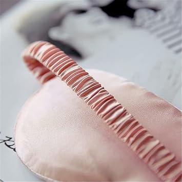 Silk Sleep Mask Eyeshade Eye Mask Comfortable Sleeping Mask Filling Eye Cover Elastic Strap for Sweet Sleep 100#