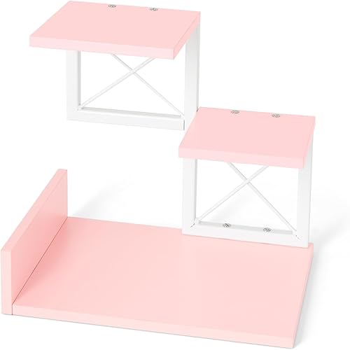 Venloup Organizador de estante de escritorio, organizador de escritorio de madera, estantería pequeña, estante de almacenamiento de 3 niveles,