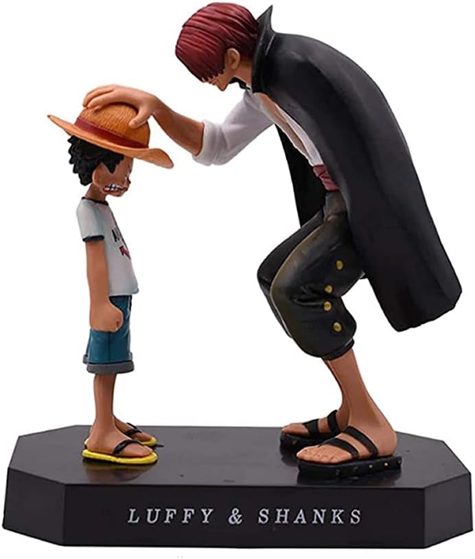 Anime One Piece Monkey D. Luffy Figure Four Emperors Redhead Shanks Toy Action Figure Model Figure Gift Decoration