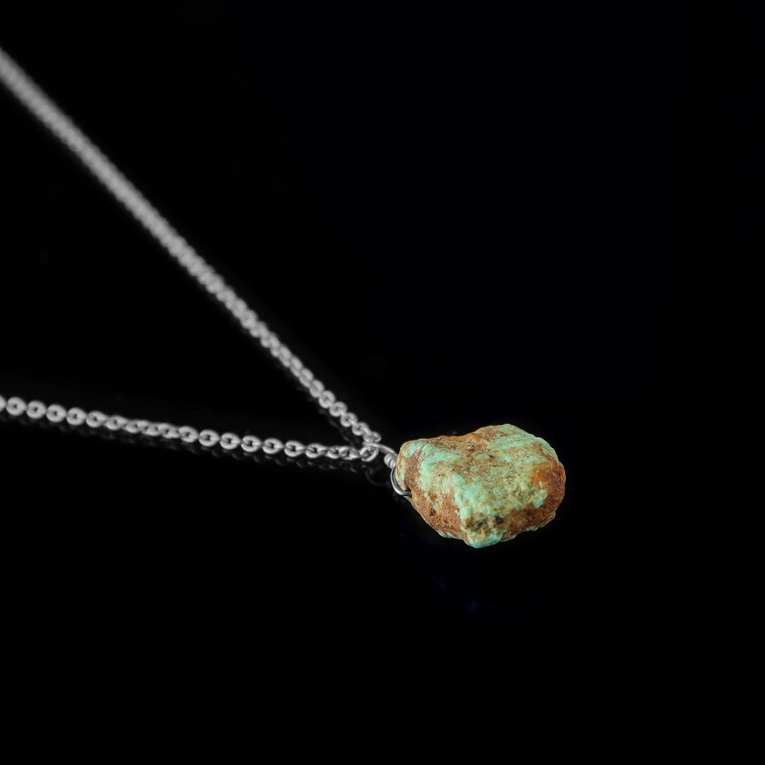 Raw Gemstone Necklace Silver - Image 2