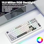 AULA F99 Wireless Mechanical Keyboard,Tri-Mode BT5.0/2.4GHz/USB-C Hot Swappable Custom Keyboard,Pre-lubed Linear Switches,Gasket Structure,RGB Backlit Gaming Keyboards for PC/Tablet/PS/Xbox - Image 3