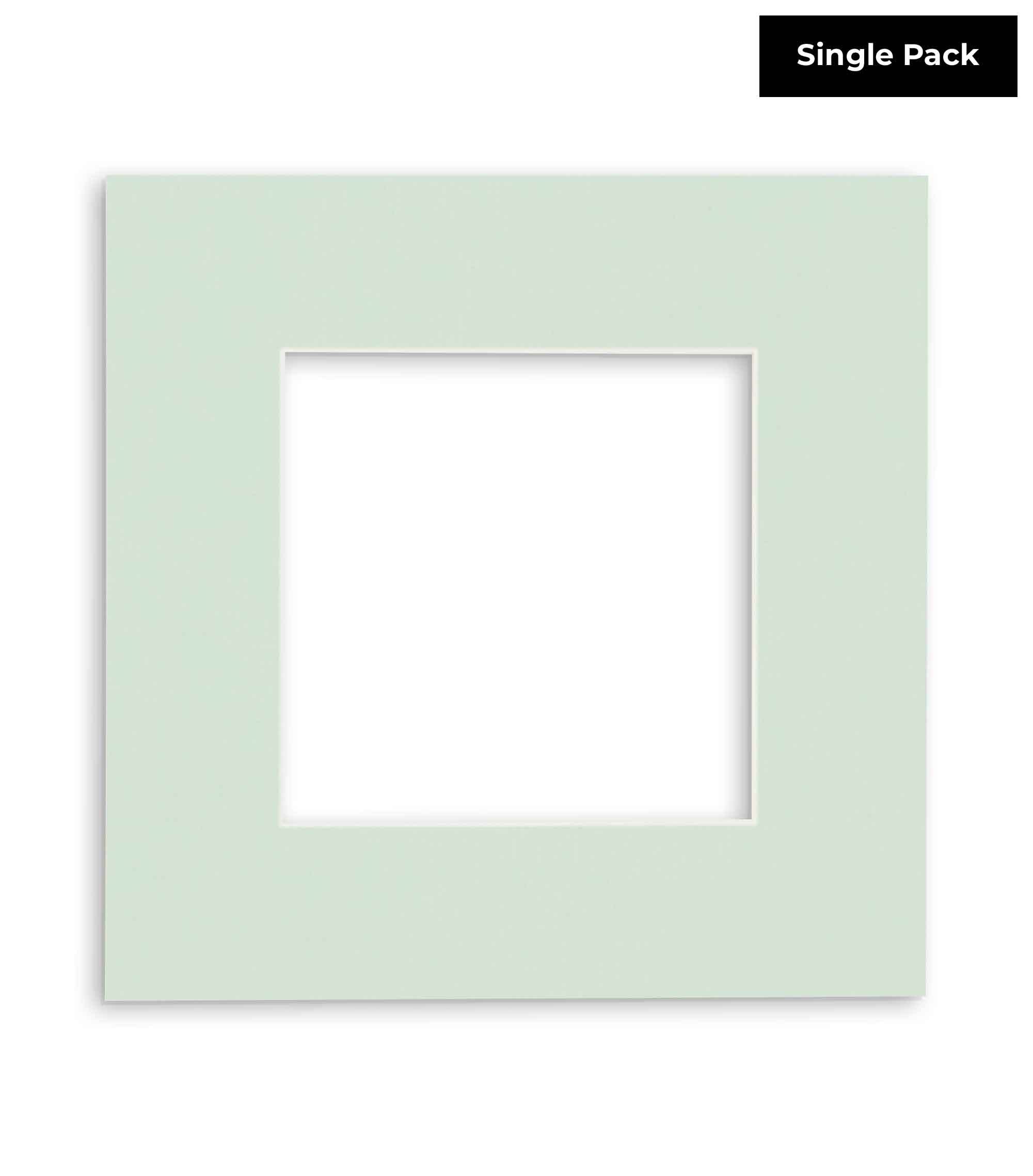 CountryArtHouse Honeydew Green Acid Free 13x13 Square Picture Frame Mat with White Core Bevel Cut for 9x9 Pictures - Fits 13x13 Frame - Pack of 1 Matboard