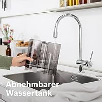 Bosch Filterkaffeemaschine Styline TKA8A054, Edelstahl-Thermokanne 1,1 L, für 8-12 Tassen, abnehmbarer Wassertank, Tropfstopp, schwenkbarer Filterträger, Kabelstaufach, 1100 W, rot – Ansicht 6