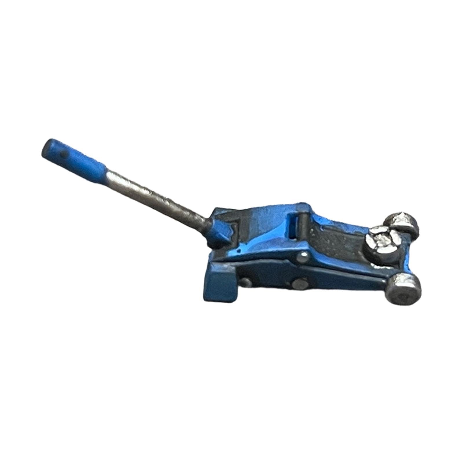 getuse 1:64 Scale Car Jack Model Auto Garage Diorama Accessory Miniature Scene Prop Photo Prop for Hobbyists Micro Landscape Decor- Blue
