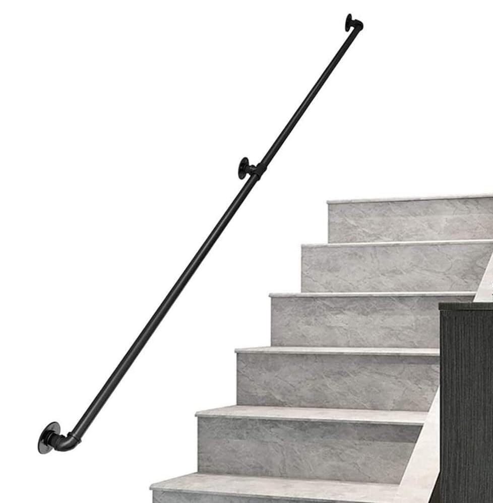 Rampe d'escalier extérieure et intérieure avec support de main courante 5m