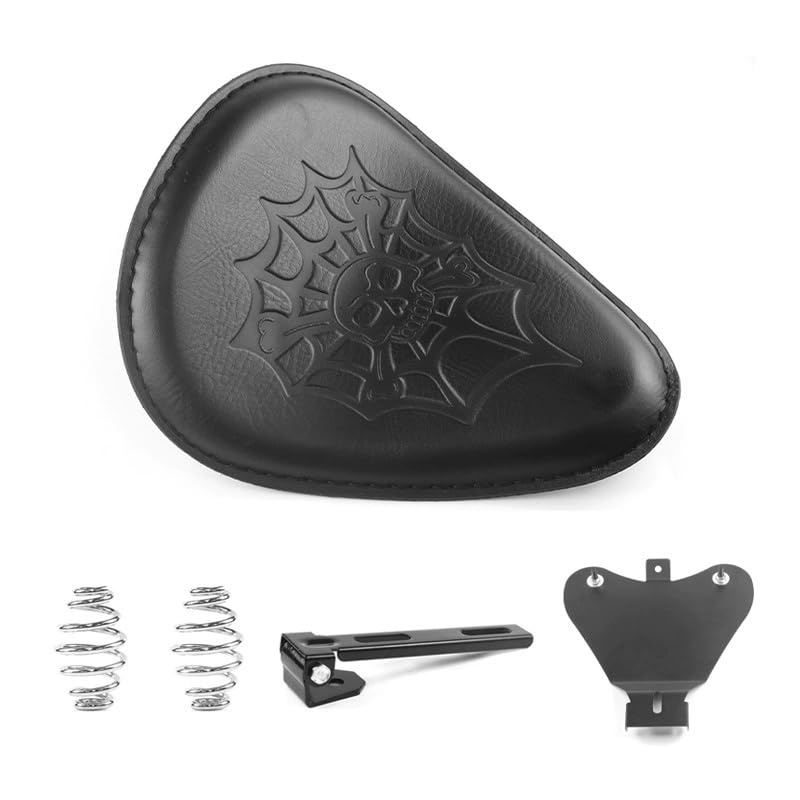 Asiento motocicleta de PU con diseño de calavera 2