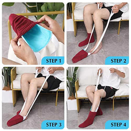CAidRE Sock Aid - Sock Aid Device for Seniors, Disabled, Pregnant - Sock Helper Aide Tool - Sock Assistant Device No Bending - Image 7