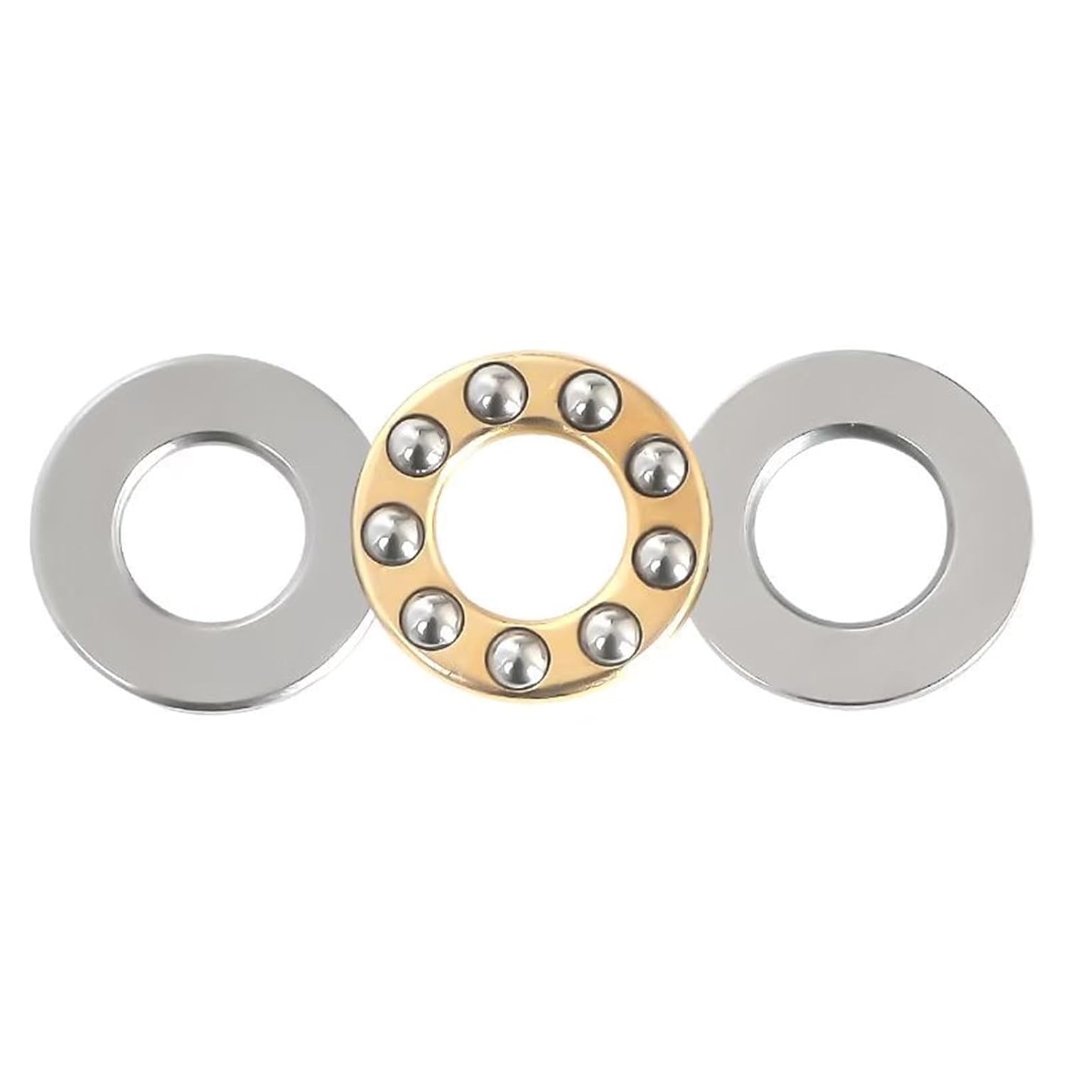 Chrome Steel Brass Cage Miniature Thrust Ball Bearing F6-12 F6-12M 6x12x4.5mm 1Pcs