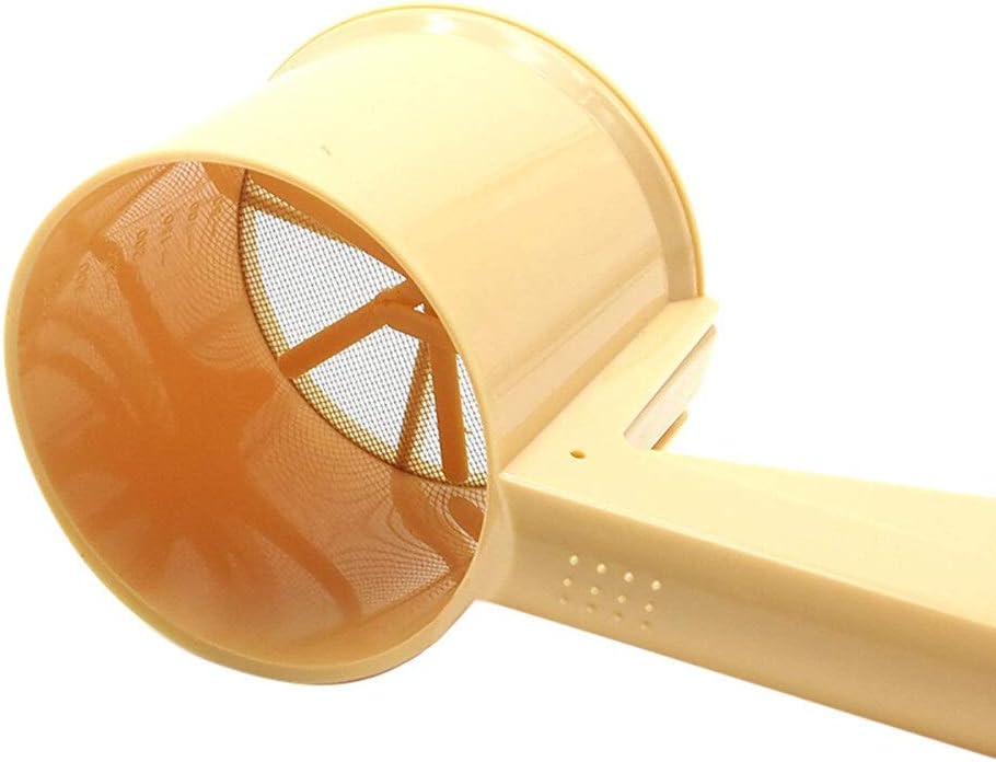 Mesh Strainer, Plastic Flour Sifter Sieve, Baking Sugar Powder Strainer Kitchen Baking Tools Flour Mesh Filter.