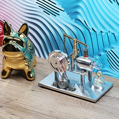 Sunnytech Hot Air Stirling Engine Motor Model Educational Toy Electricity Generator Colorful Led Sc (Sc02M) #TOP4