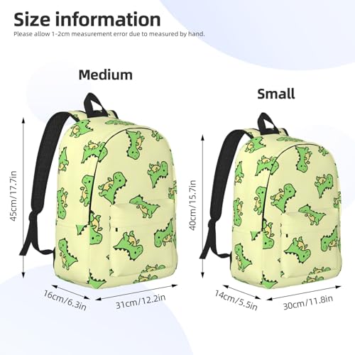 T. Rex Canvas Backpacks Laptop Backpack Multipurpose Double Shoulder Bag for Men Women Gifts Medium4