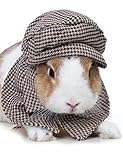 Coomour Rabbit Detective Costume Funny Bunny Plaid Shirts with Classic Hat Bunnys Cosplay Clothes (L)