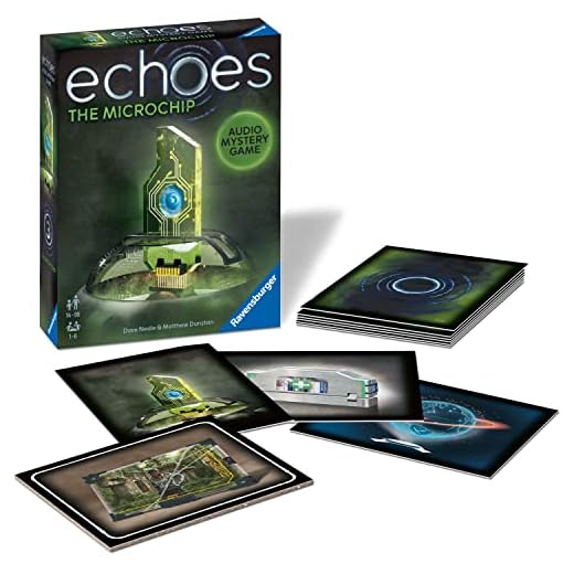 Ravensburger Echoes The Microchip – Immersives Audio-Mord-Mord-Mystery-Partyspiel für Erwachsene ab 14 Jahren – 1 bis 6 Spieler
