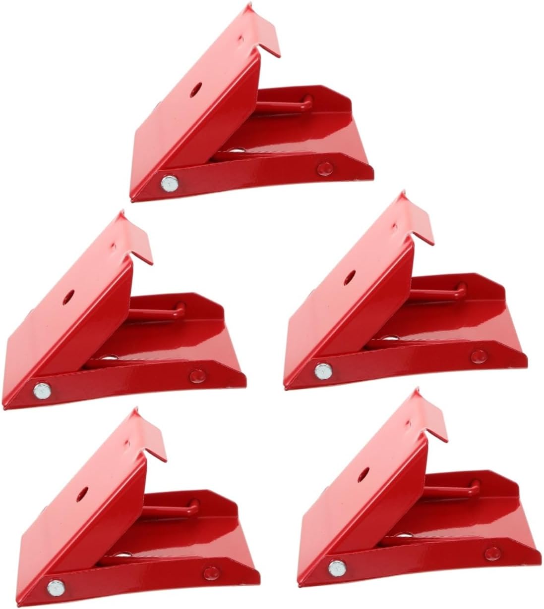 Healifty 5pcs Folding Rv Wheel Chock Portable Stabilizer Block for Travel Trailers Prevent Tire Slippage Design Easy to Carry and Use for Safe Positioning