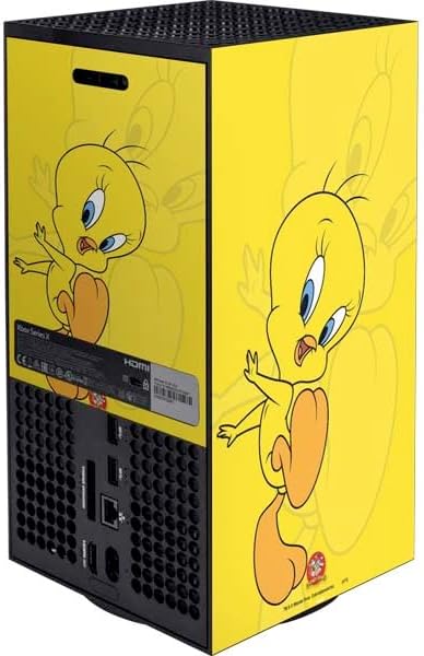 Skinit Decal Gaming Skin Compatible with Xbox Series X Bundle - Officially Licensed Looney Tunes Tweety Bird Double Design
