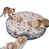 Matériau durable : le tissu Oxford résistant aux rayures et aux morsures garantit un plaisir durable aux chats grâce à sa finition robuste, même pendant des heures de jeu vives telles que le rapportage ou le défoulement grâce à sa haute résistance et résistance