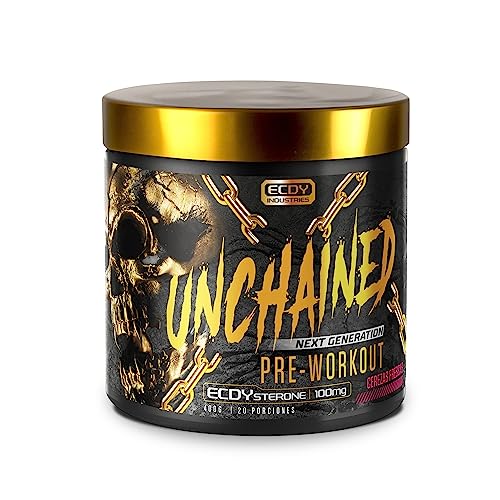 UNCHAINED Potenciador Pre-Entrenamiento 20 Porciones Cereza
