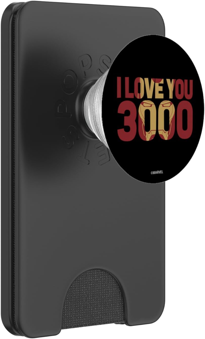 Marvel Avengers: Endgame Iron Man Mask Text Fill PopSockets PopGrip for MagSafe