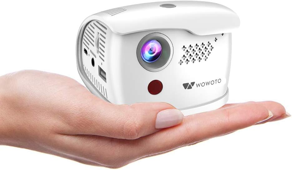 Q1 Pro Mini Projector Portable 2800 Lux Android 7.1 WiFi Wireless & Bluetooth Video Projector Support 1080P HD/USB/SD/Power Bank Charging/Indoor & Outdoor