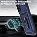 for Galaxy A15 5G Phone Case,Samsung Galaxy A15 5G Case,with Screen Protectors and Camera Cover,[Military Grade] 16ft.Drop Tested Cover with Magnetic Kickstand Protective Case for Samsung A15 5G, Blue