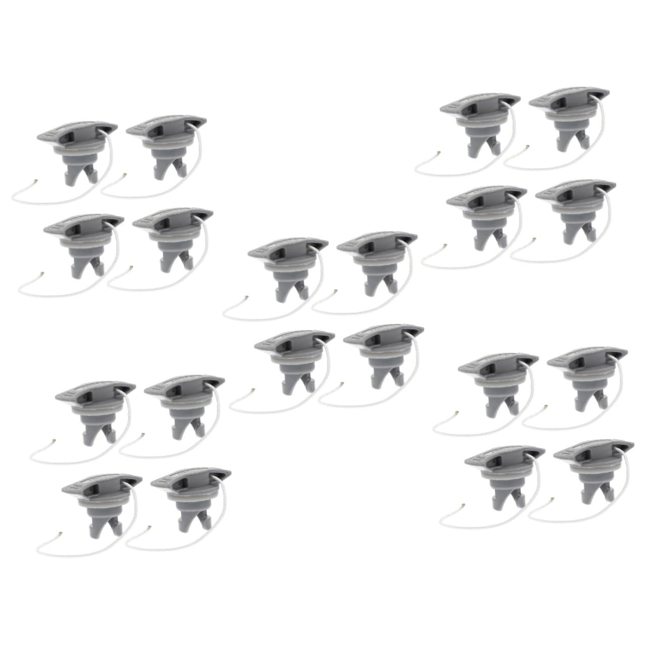 VANZACK 20pezzi Valvole per Canoe e Kayak Coprivalvole Gonfiabili con Design Portatile e Facile Installazione Adatte per Barche Canoe e Accessori Nautici