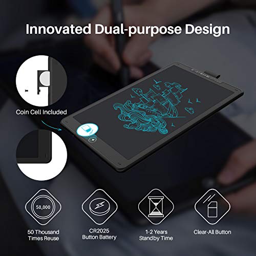Huion Inspiroy Ink H320M Tablet de Desenho Gráfico, Tablet de Escrita LCD Dupla Propósito de Pressão