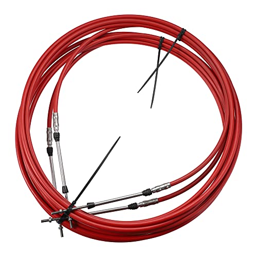 Motoforti - Motoforti Lot de 2 câbles de boîtier de commande à distance Rouge 6,1 m