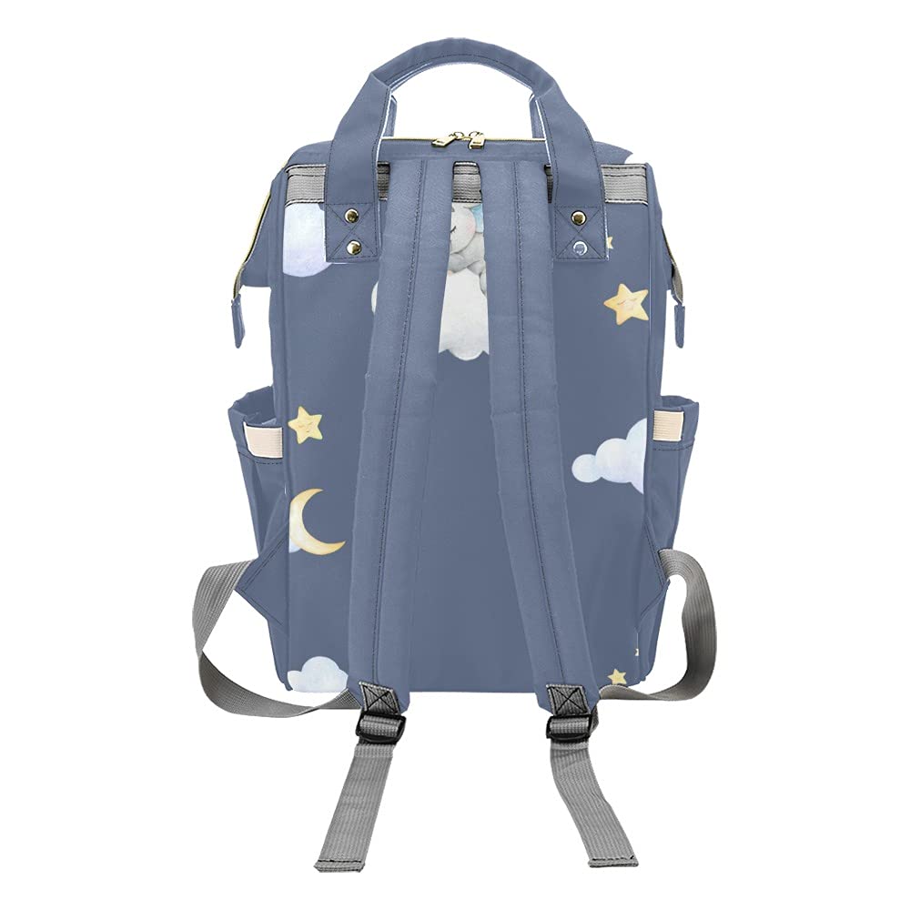 Yeshop Personalized Diaper Backpack Little Star Elephant Multi Function Diaper Bag Travel Daypack Nursing Nappy Bag