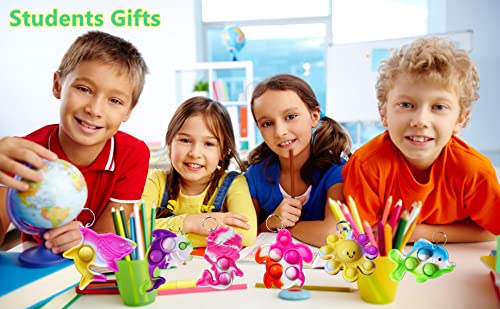 Image of 30 Packs Shark Turtle Dolphin Fish Octopus Mermaid Whale Mini Ocean Assorted fidgets Bubble Toys for Kids Children Classroom Students Gifts from Teacher,Birthday Party Favors