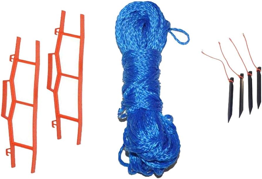 1/4" Rope Volleyball Boundary Lines with Hand Winders