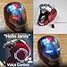 Iron-man Helmet Electronic MarK 5 Helmet Voice Control/Sensing Open/Close Suitcase Armor Helmet With Sounds & LED Eyes Light Up Wearable Super Hero Movie 1:1 model Prop For Christmas Halloween.