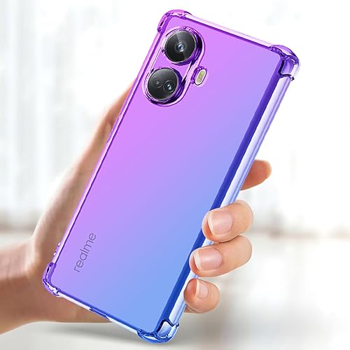Miniatura 5 de Funda para Realme 10 Pro+ 5GRealme 10 Pro Plus Linda funda para niñas y mujeres, degradado, delgada, antiarañazos, TPU suave, funda protectora a