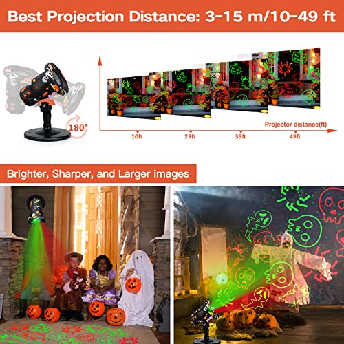 Halloween Projector Lights Outdoor, Waterproof Halloween Laser Projector Lights With Remote, 2022 New Halloween Decorations For Party Yard Garden Outdoor Indoor, Landscape Halloween Lights Outdoor #TOP1