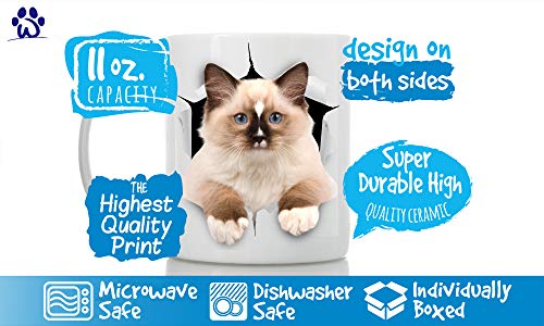 Funny Ragdoll Cat Coffee Mug - Ceramic Funny Coffee Mug - Perfect Cat Lover Gift - Cute Novelty Coffee Mug Present - Great Birthday Or Christmas Surprise For Friend Or Coworker, Men And Women (11Oz) #TOP2